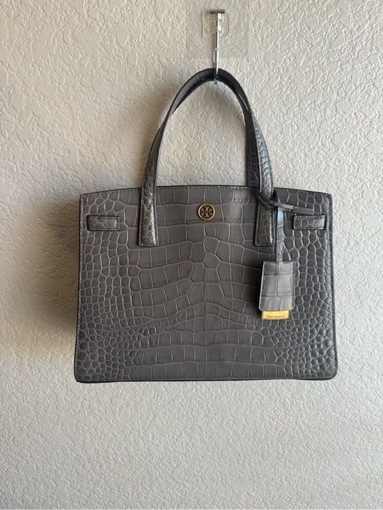 Tory Burch Walker Small Croc Embossed Satchel