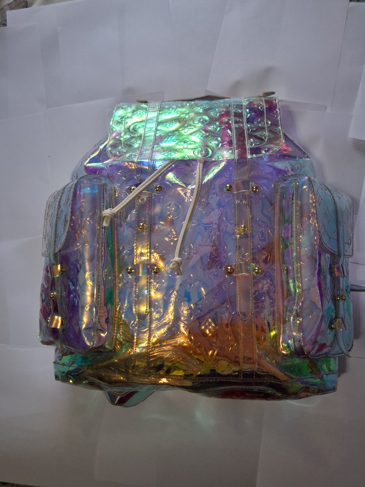Louis Vuitton Iridescent Monogram Backpack Multicolor Drawstring
