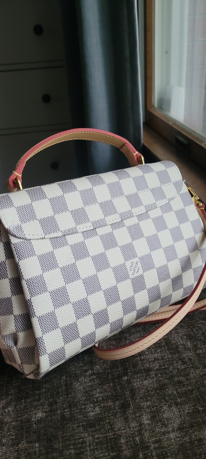Checkered Canvas Crossbody