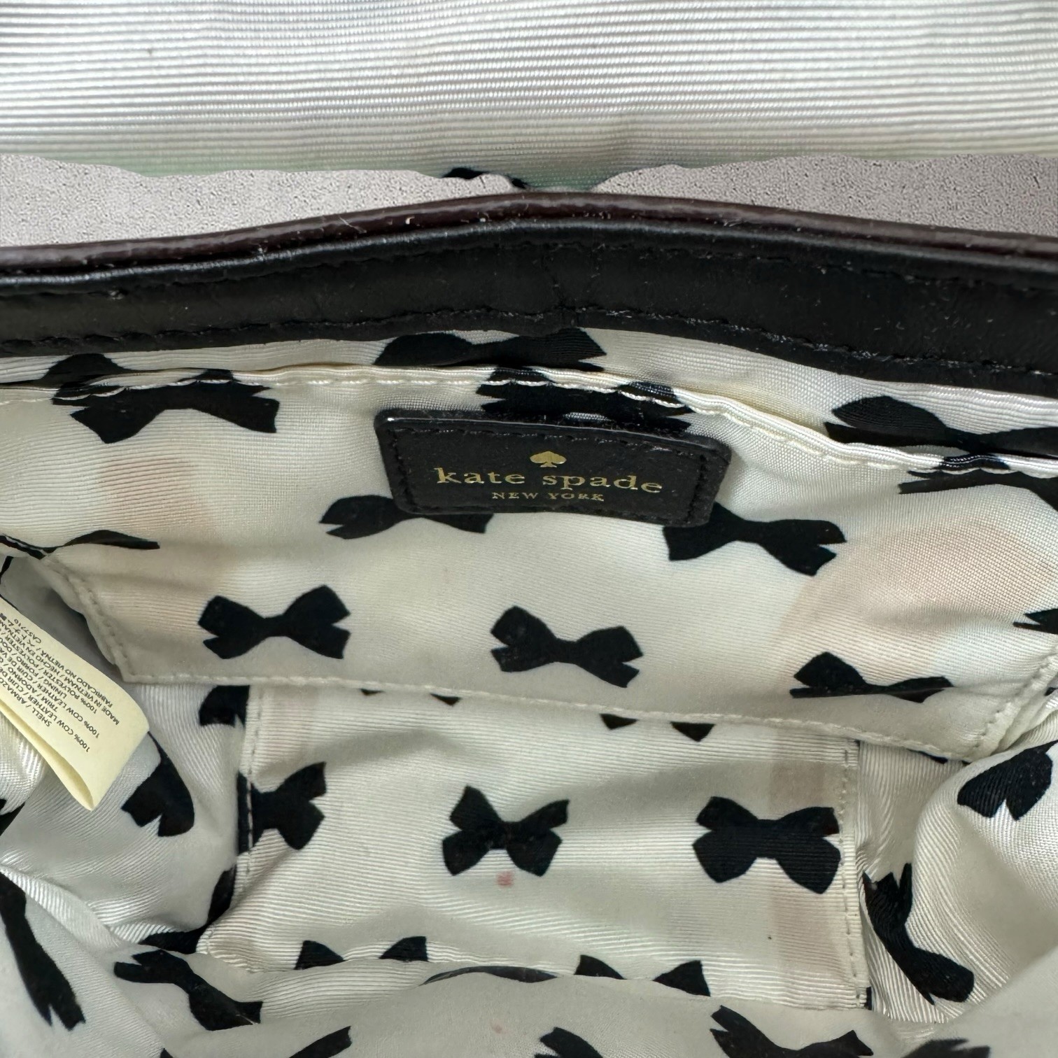 Kate Spade New York JADE CHELSEA PARK PATENT LEATHER BOW CROSSBODY BAG PURSE