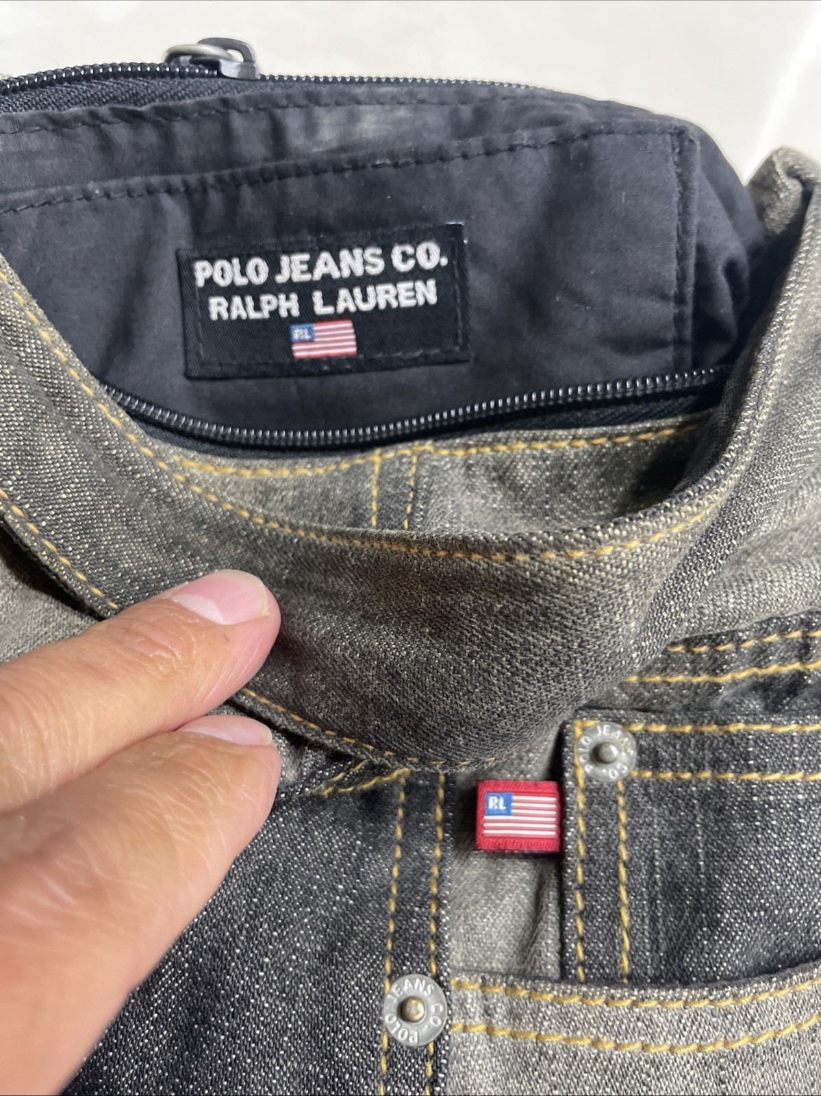 Polo Jeans Company Small Jean Purse. Vintage Y2K 2000s Denim