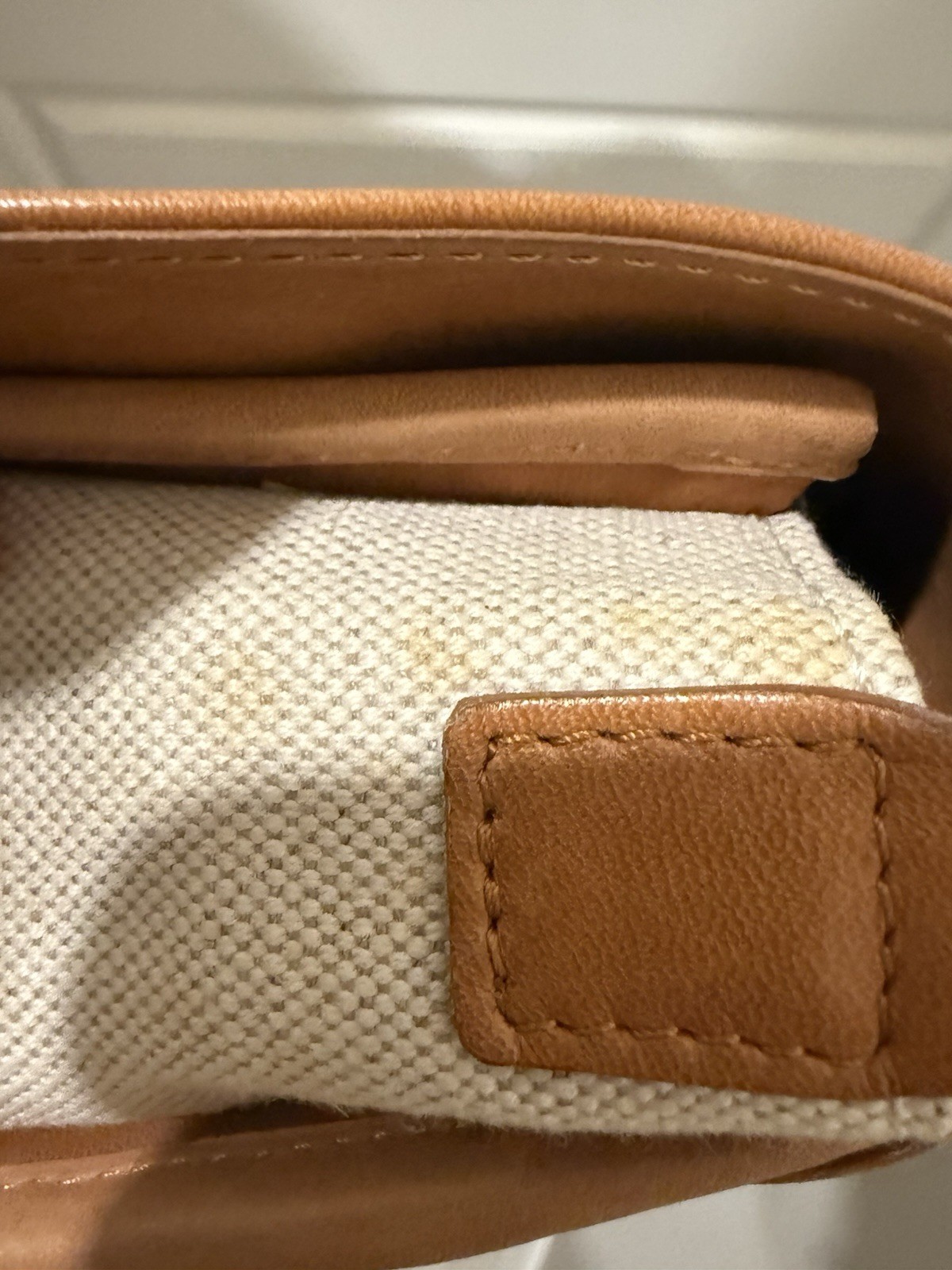 Kate Moss for Longchamp Vintage Brown Leather Crossbody Bag with Braided Strap