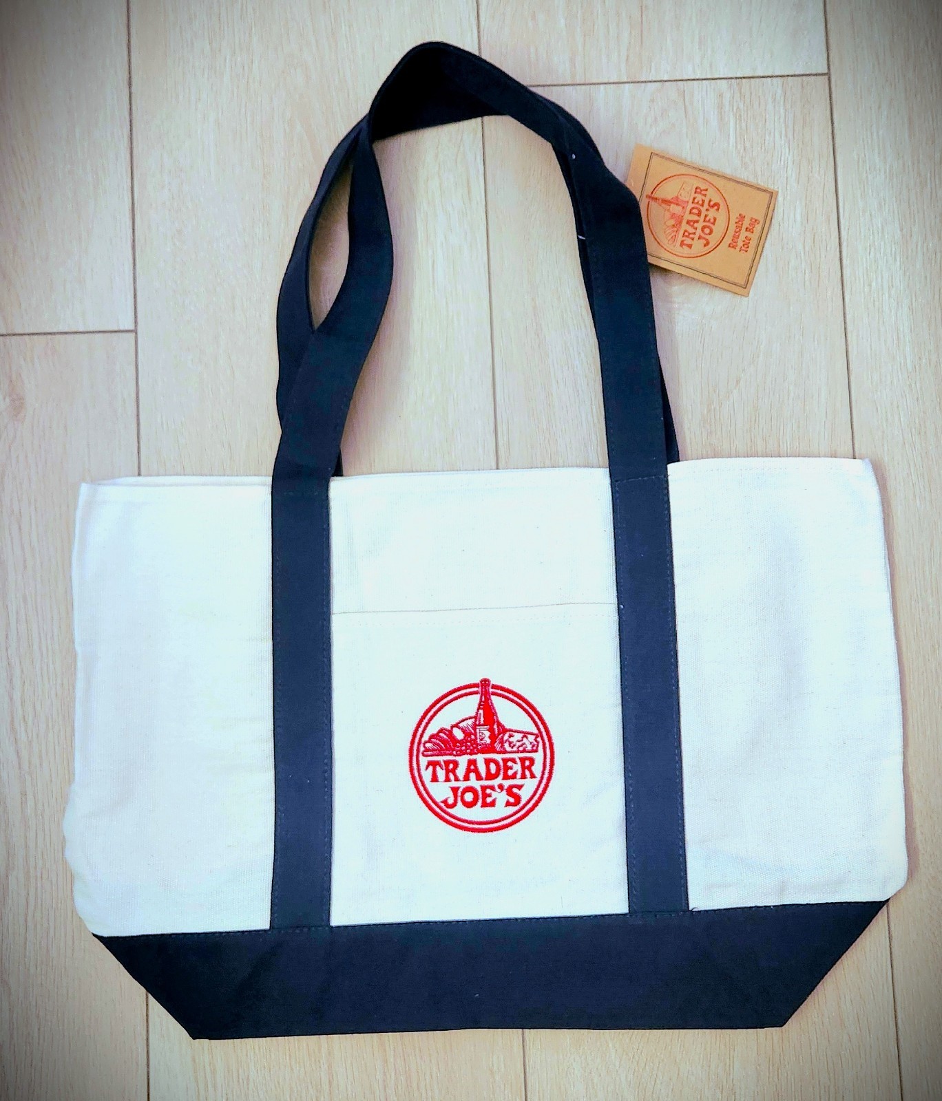 Trader Joe’s Canvas Tote Blue + Bonus Collectible Target Tote, US Exclusives