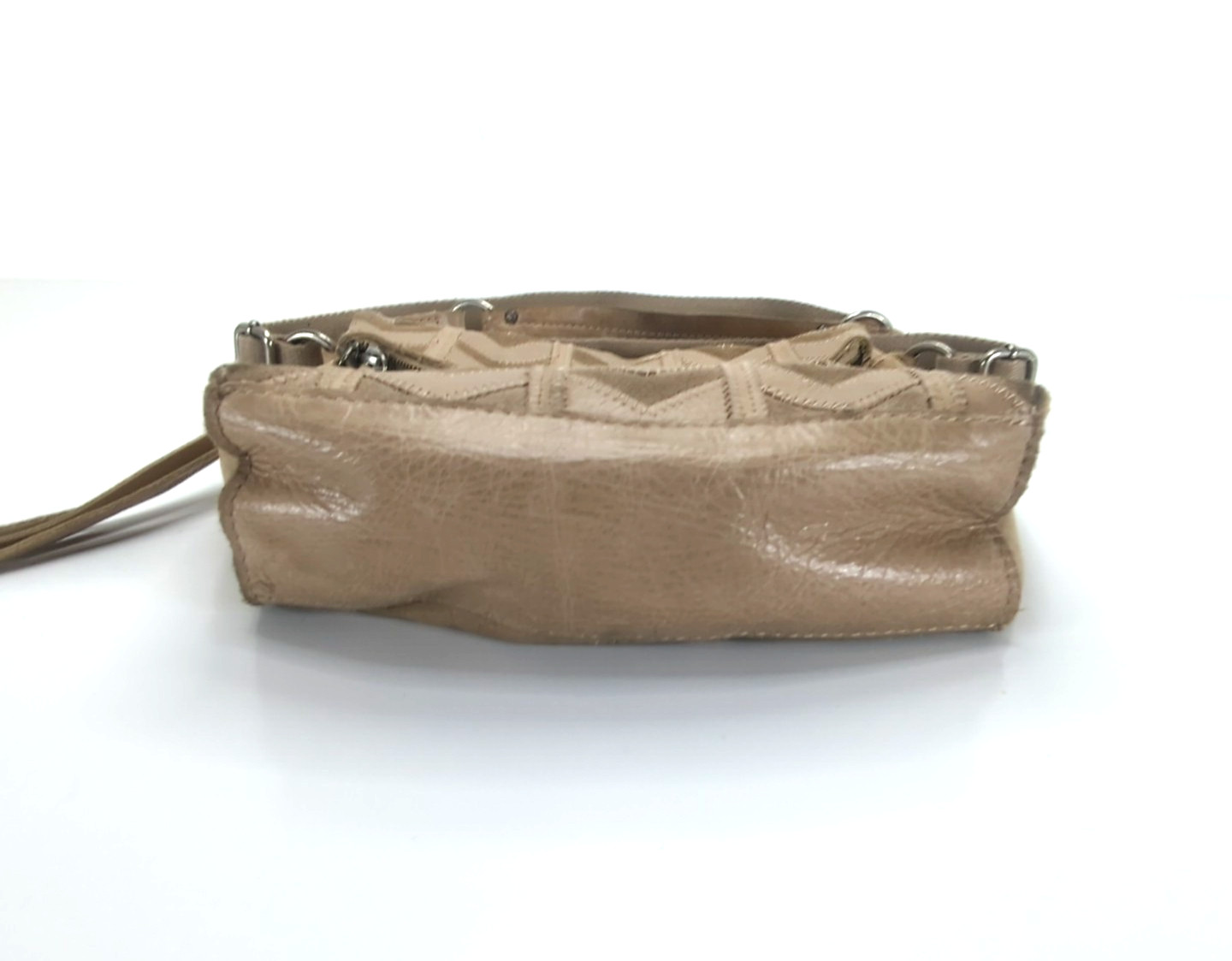 The Sak Crossbody Purse Shoulder Messenger Bag Cheveron Patchwork Studded Used