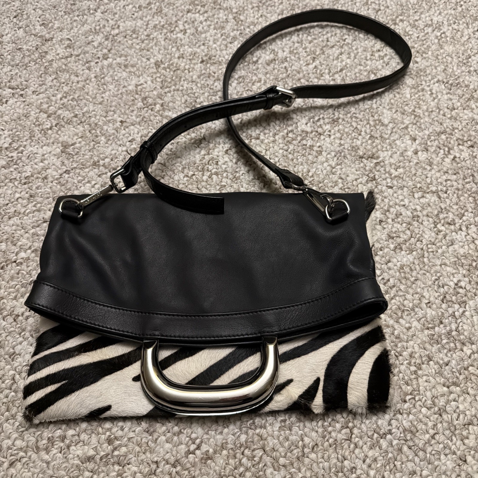 MAURIZIO TAIUTI Italy Genuine Cowhide Leather Purse Handbag (17×12) Crossbody