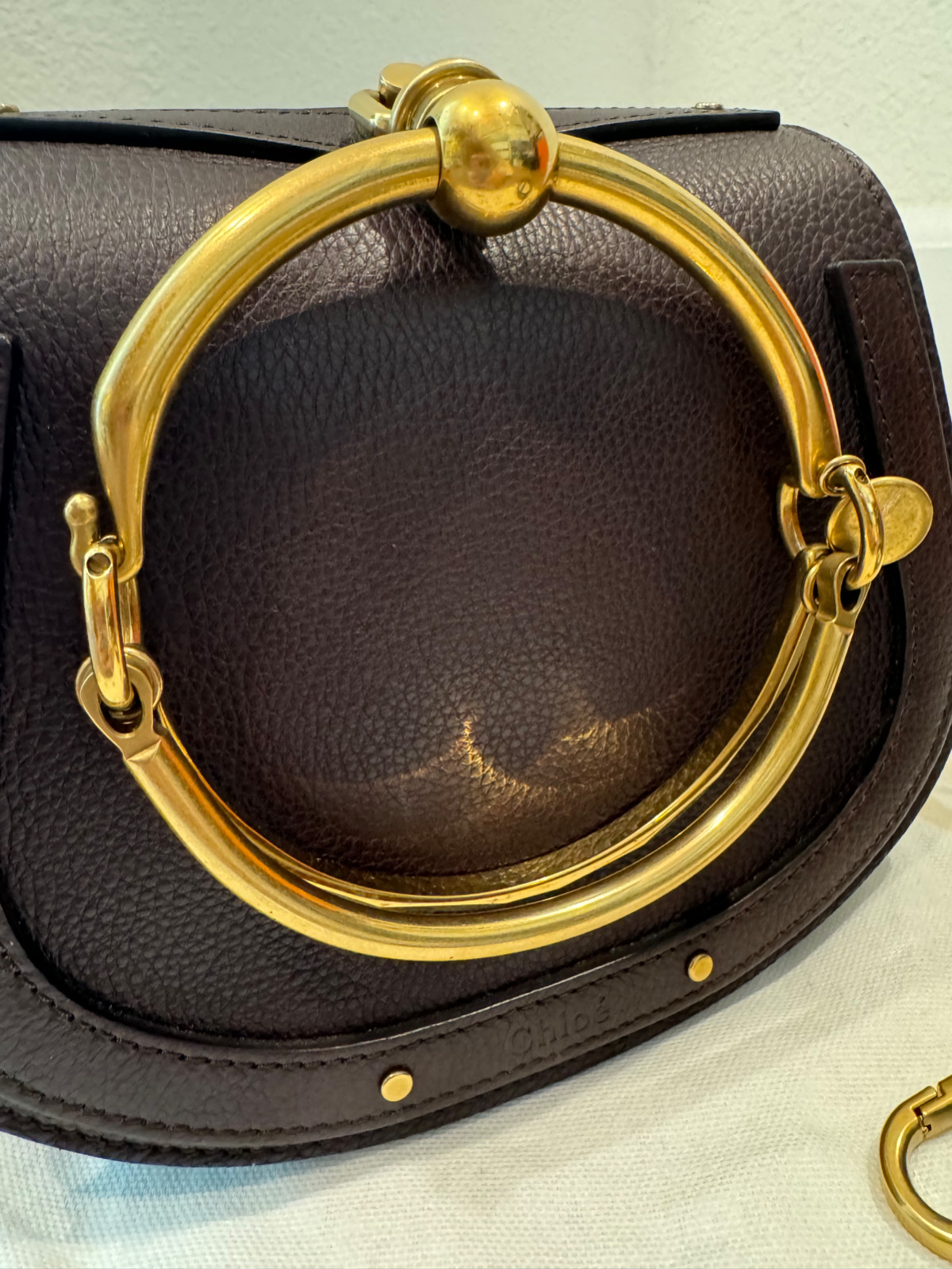 Chloe Crossbody Nile Bag Handbag Calfskin Leather With Suede Trim S/S 2017