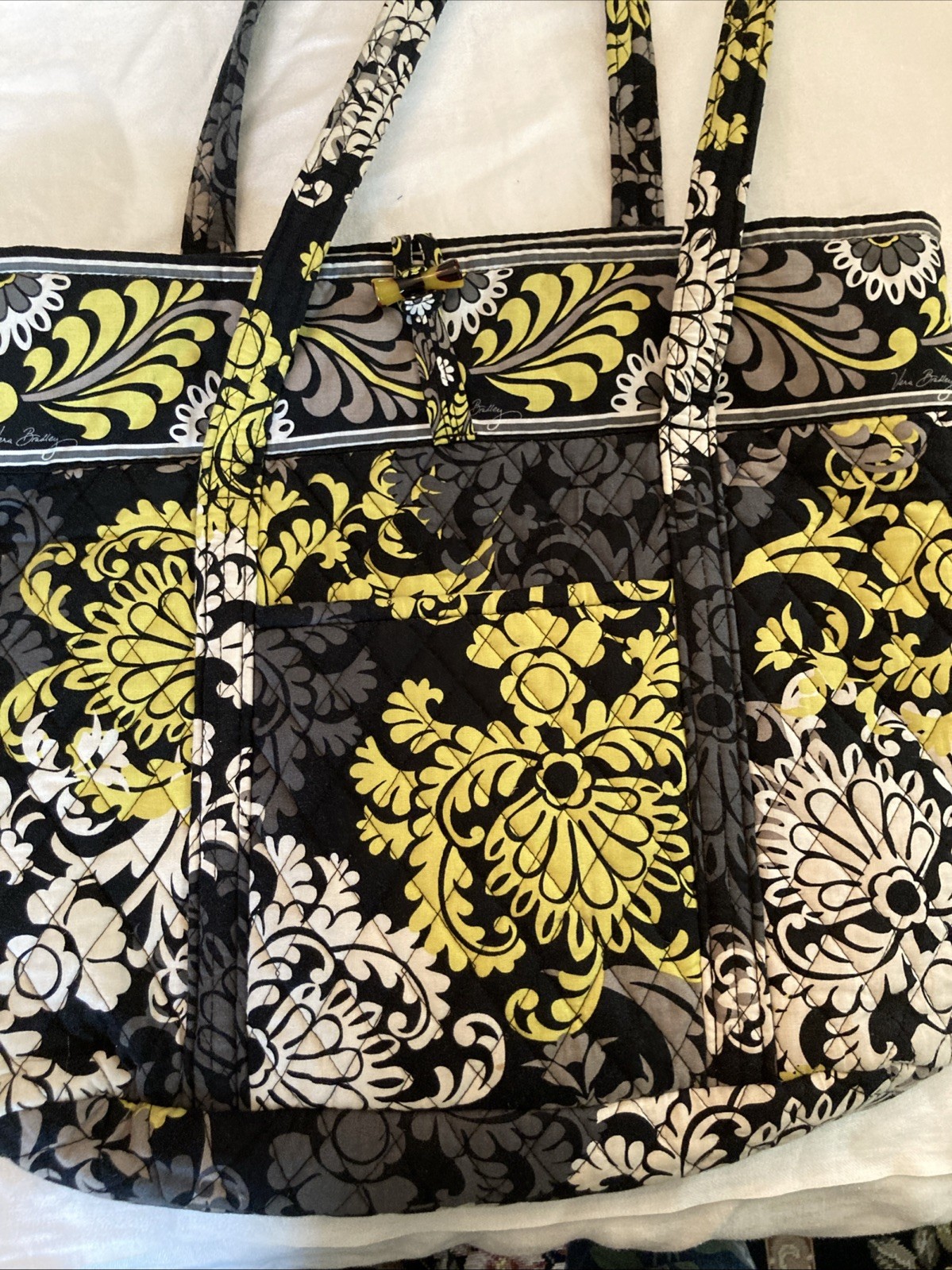Vera Bradley “Baroque” Pattern X Large Toggle Tote 18”x 16”