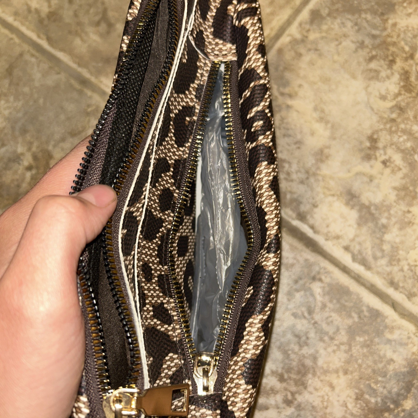 Cross Body Purse leopard Animal Print unbranded 14/12/8 inches