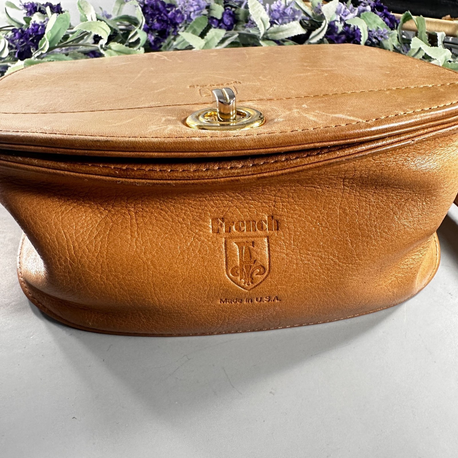 French US Equestrian Purses Riding Leather Satchel Shoulder Handbag Crossbody