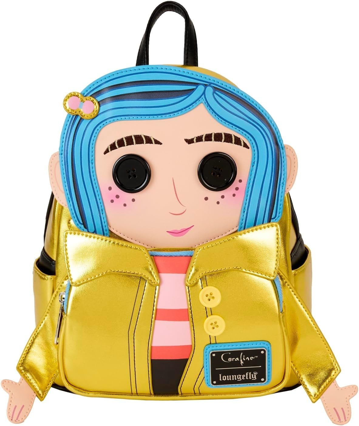 Loungefly Coraline Laika 15th Anniversary Doll Iridescent Mini Backpack NWT