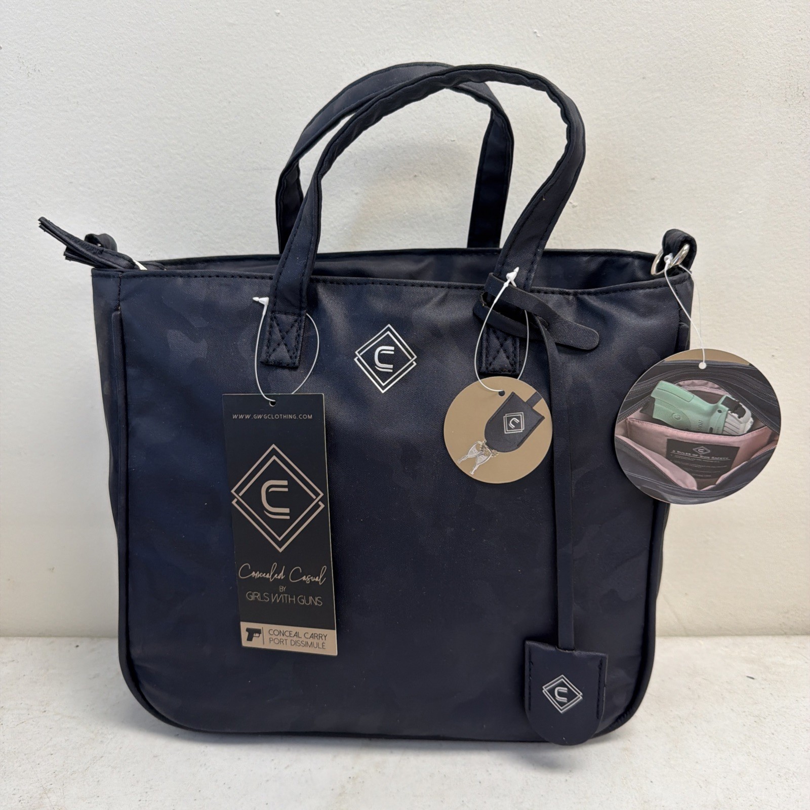 Allen Company 70635 Girls with Guns Concealed Carry CCW Cross-Body Purse Navy