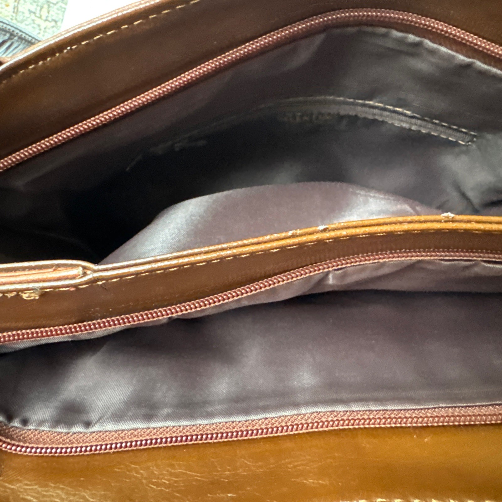 Valentino Di Paolo Brown Leather Shoulder Bag Handbag Purse Italy 12×14