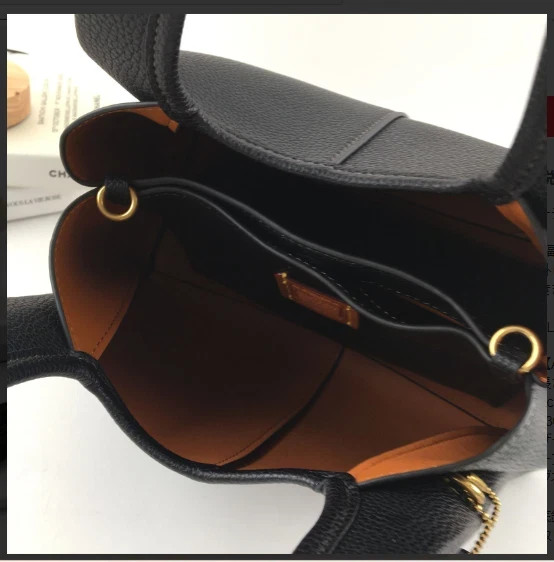 COACH CM545 Lana Shoulder Bag 23 Polished Pebble Leather Black .New!!