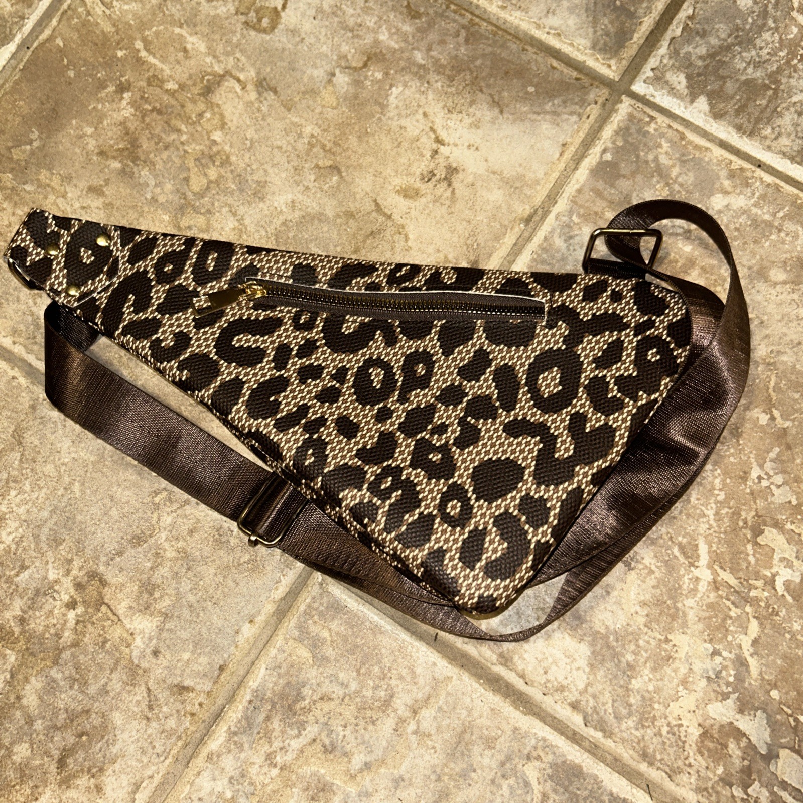 Cross Body Purse leopard Animal Print unbranded 14/12/8 inches