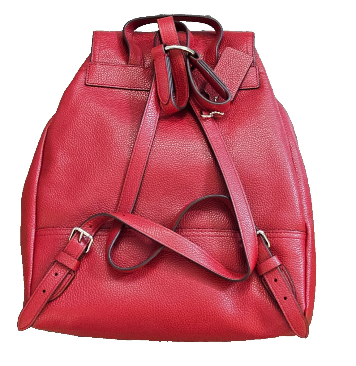 Coach 37582 Red Leather Turnlock Backpack NWOT