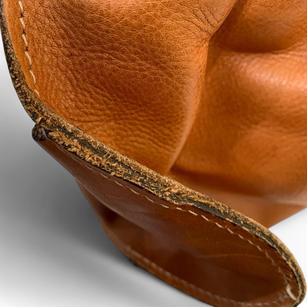 Patricia Nash Benvenuto Brown Pleated Satchel Top Handle Snap Closure Pockets