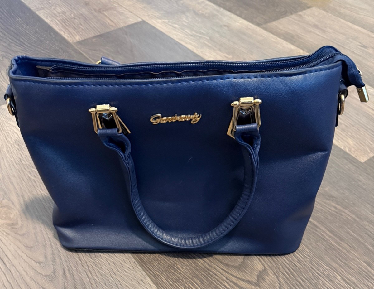 Designer Women’s Ganbaoty Blue Crossbody/Top Handle Bag Purse – FREE SHIPPING