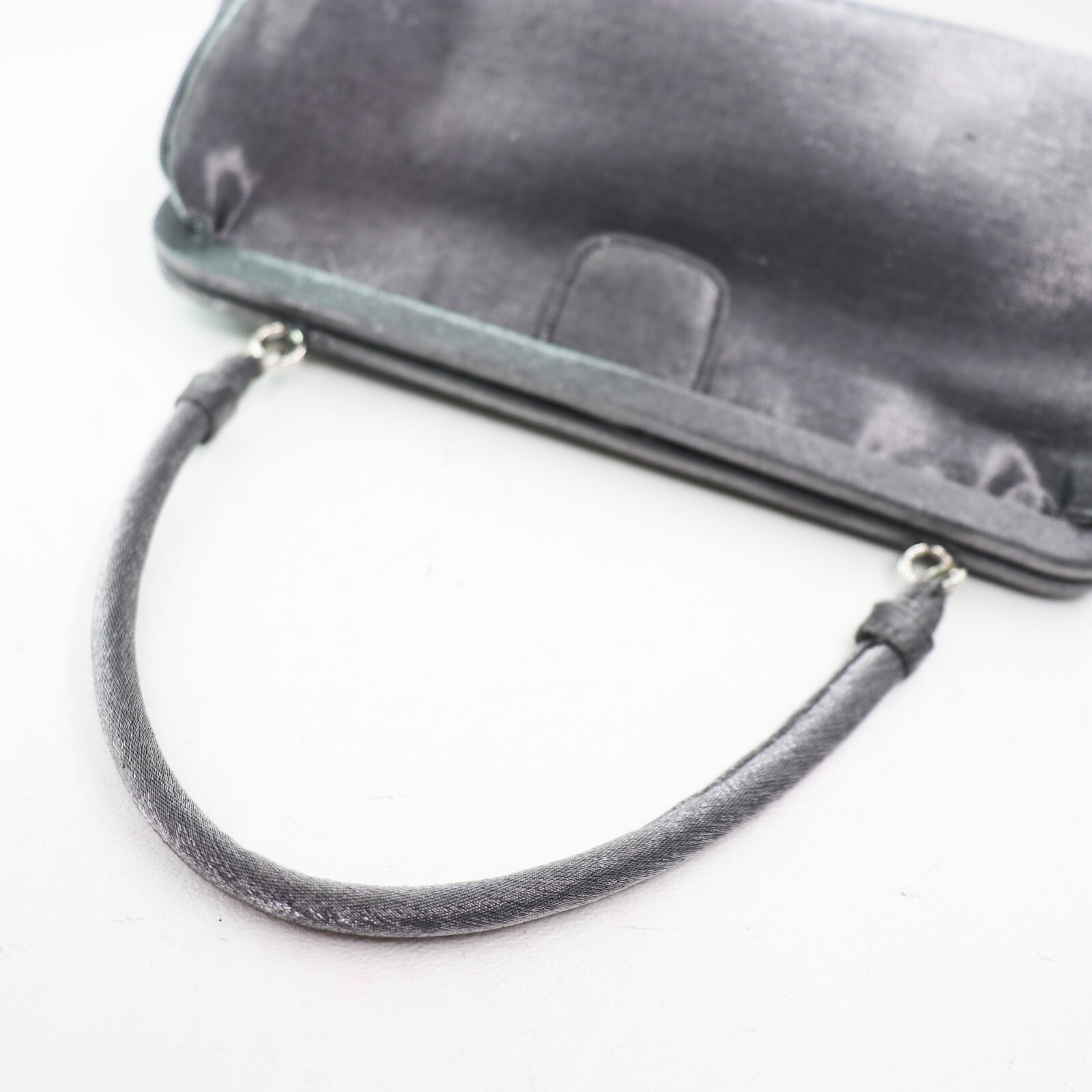Preston & York Handbag Women Small Gray Satin Lined Purse Shoulder Bag