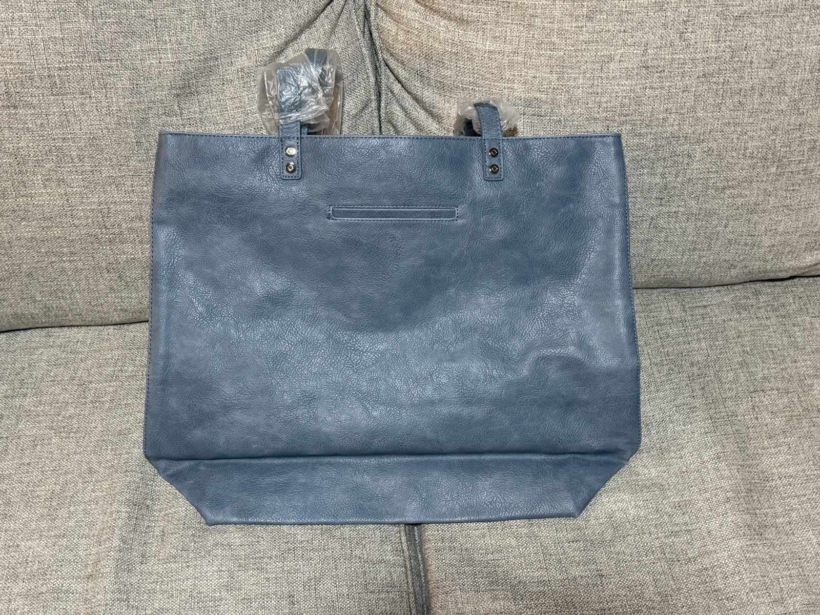 Thirty-One Around Town Tote in Denim Distressed Pebble (Blue)!! New With Tags