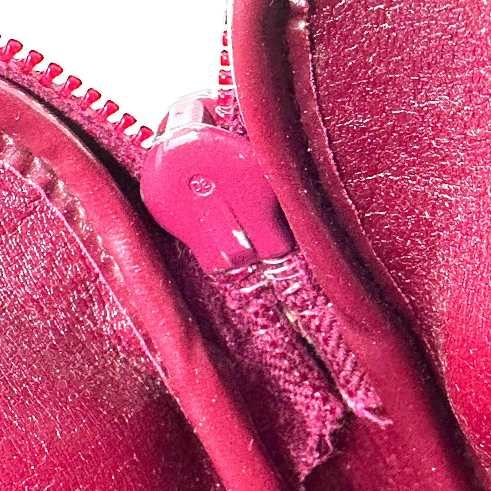 Christian Dior Vintage Trotter Handbag Bordeaux Red