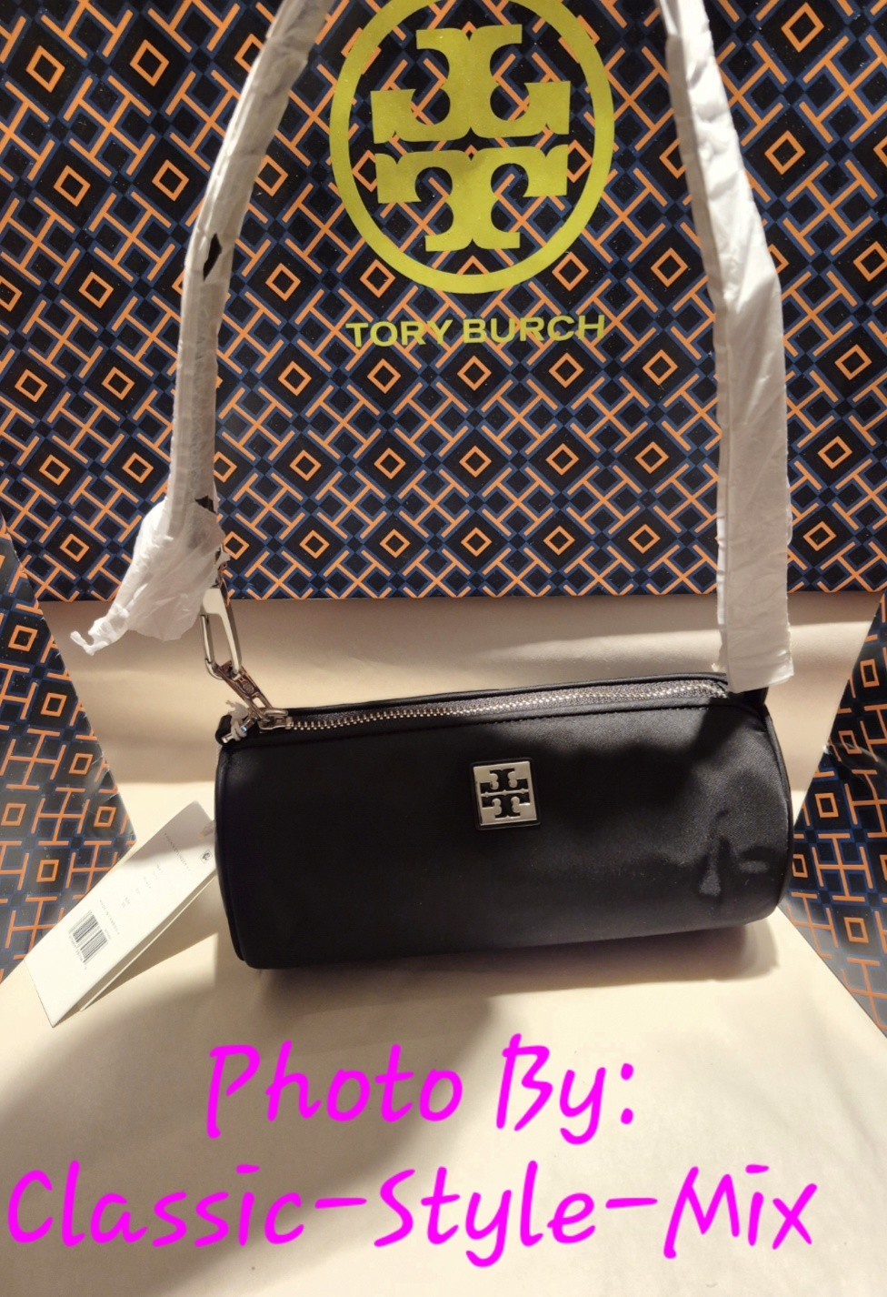 Tory Burch X Bon Bon Virginia Cylinder Bag In Black;#169167;NWT & Dust Bag