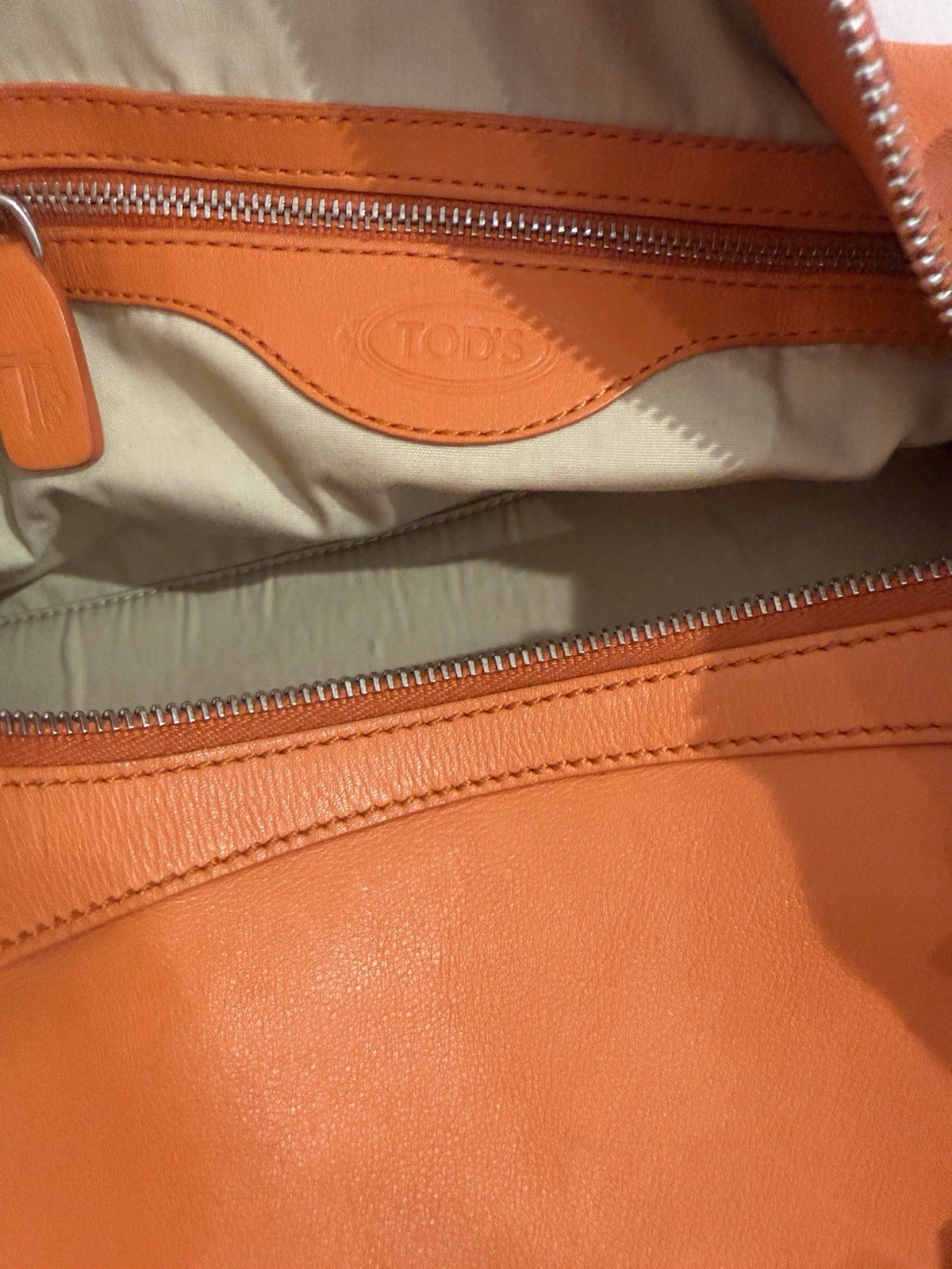 JP Tods Women’s Handbag Orange 2002