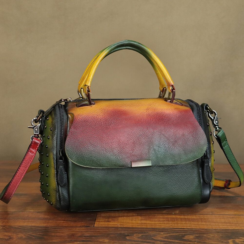 Genuine Leather Purses and Handbags for Women Vintage Shoulder Bag Crossbody