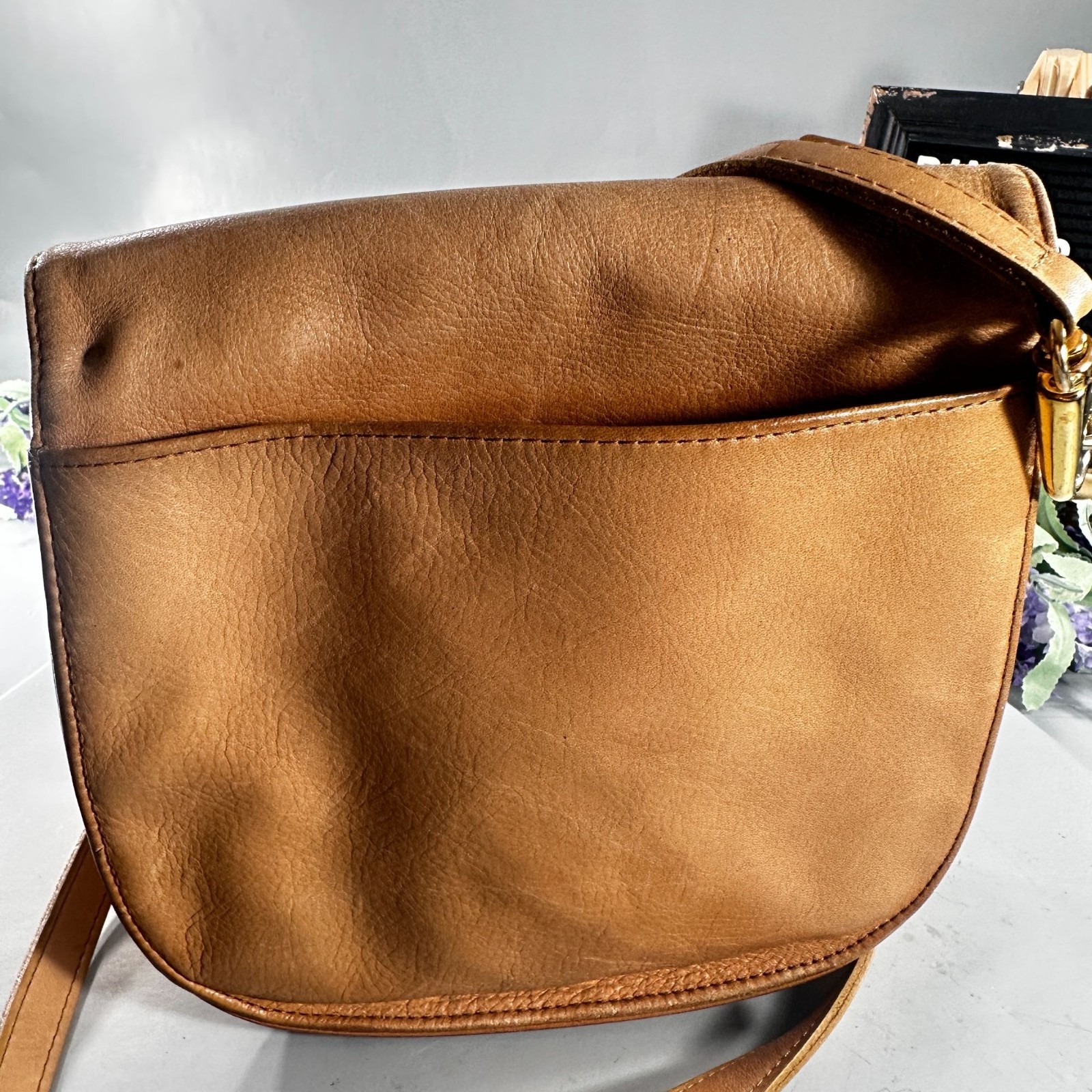 French US Equestrian Purses Riding Leather Satchel Shoulder Handbag Crossbody