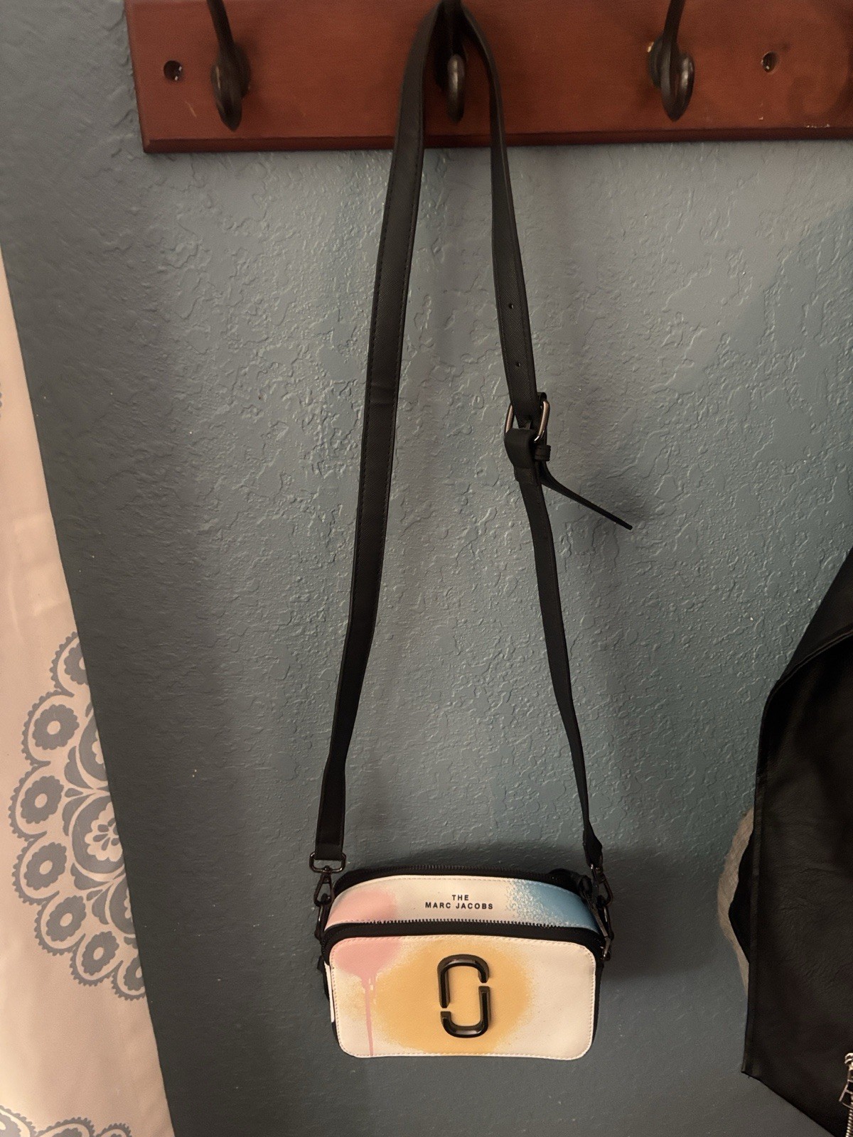 Marc Jacob’s The Snapshot Spray Paint Crossbody Bag Purse with Addt Strap NWT