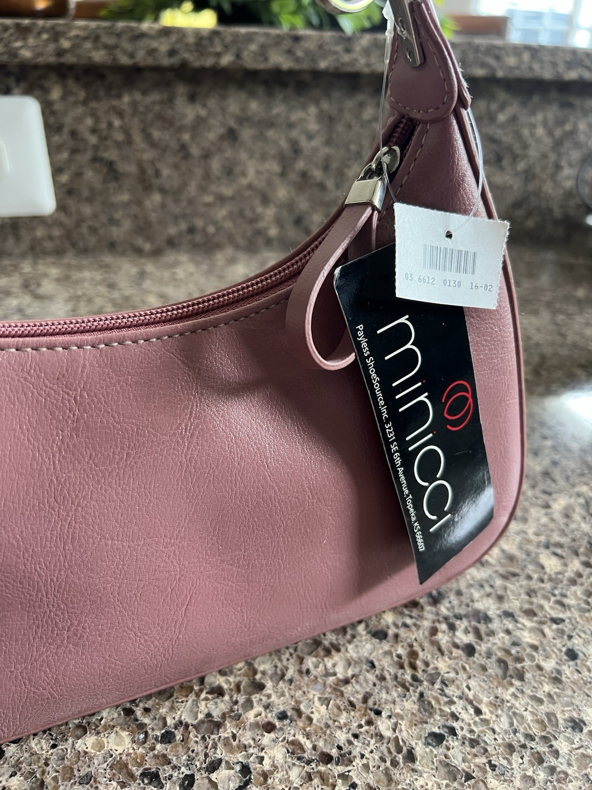 Minicci NWT Pink Purse Shoulder Bag Single Pocket Inside Dressy Zipper Closure