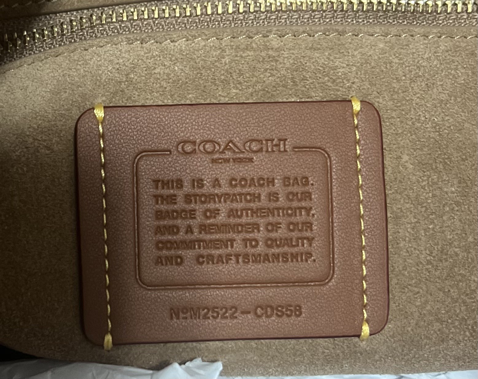 Coach Chelsea 30 grain Leather Brass/Vanilla
