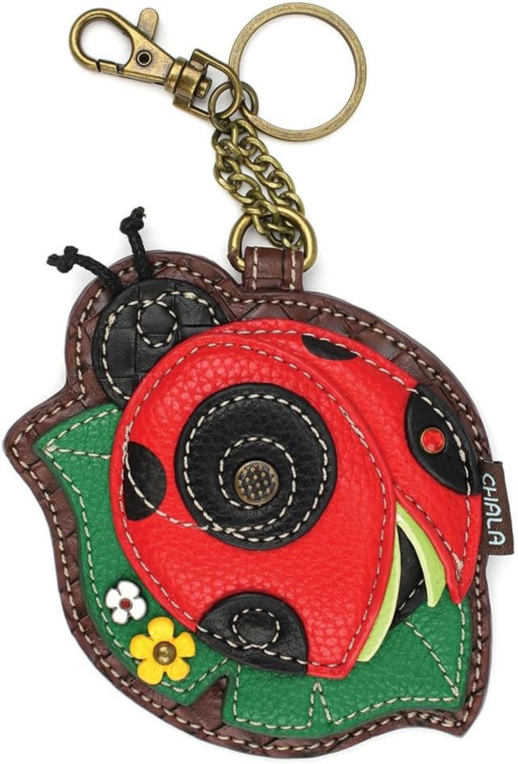 CHALA LADYBUG A Women’s Decorative Key Fob Coin Purse 4.5 x 4.5 x 0.3in NWT