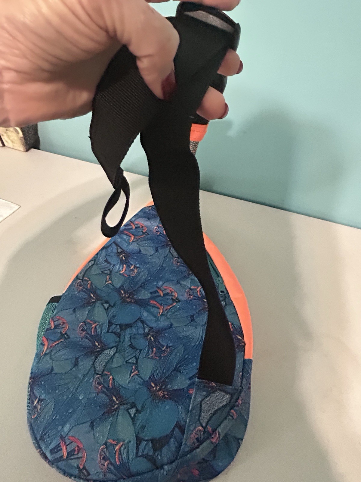 Kavu Rope Sling Bag Navy Blue With Wildlife Pattern Retired Rare Nice Condition