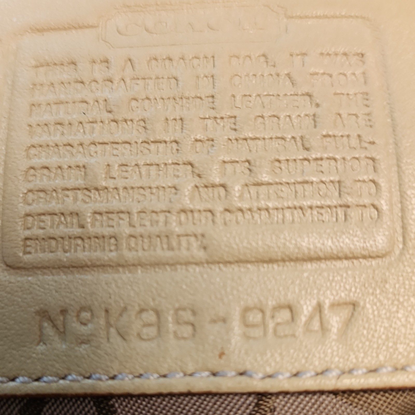 Coach Vintage Tan Soho Leather w/Buckles Shoulder Bag Y2K