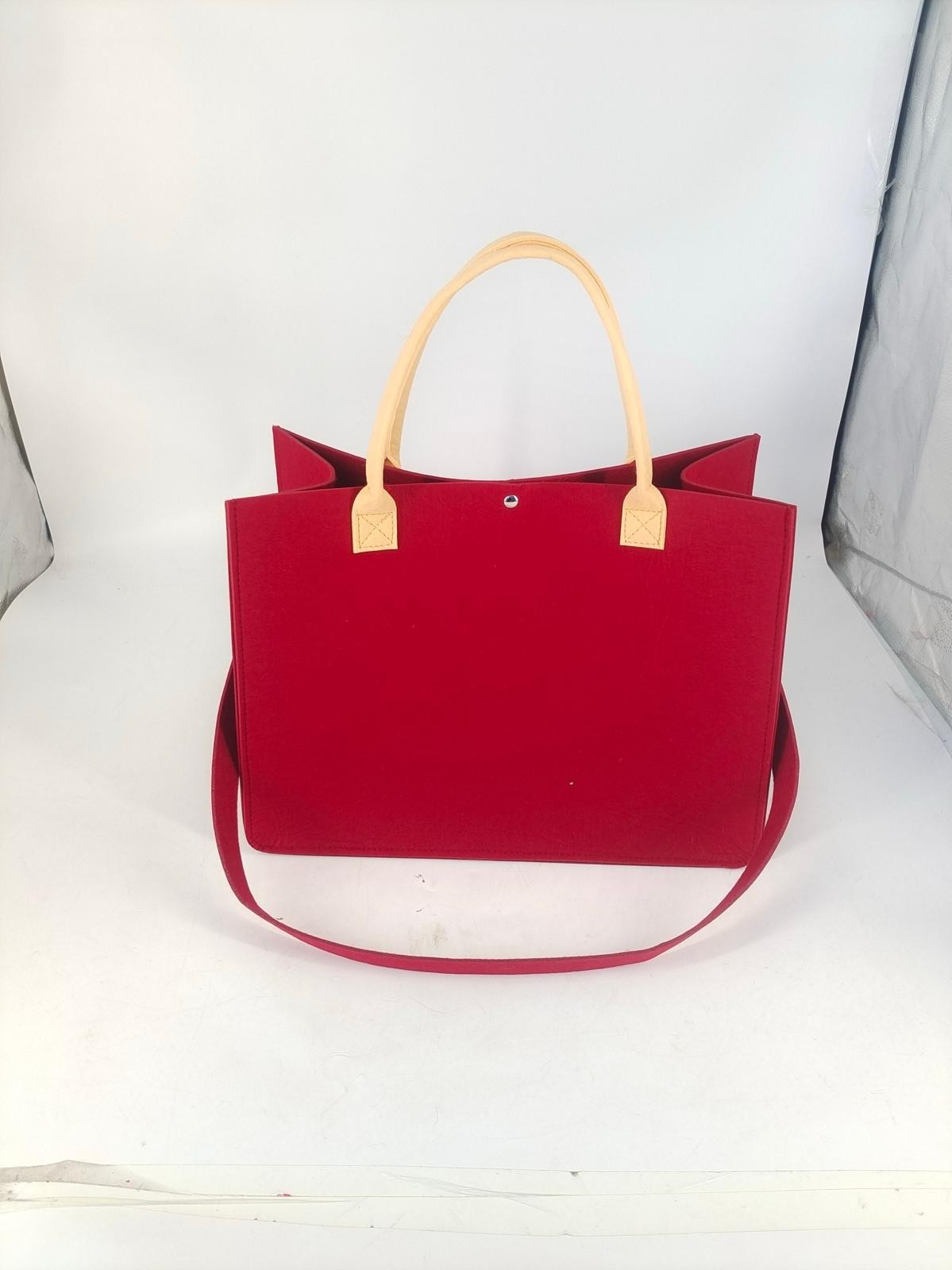 Eco friendly High quality Felt Tote & Shoulder Bag Detachable Adjustable Strap