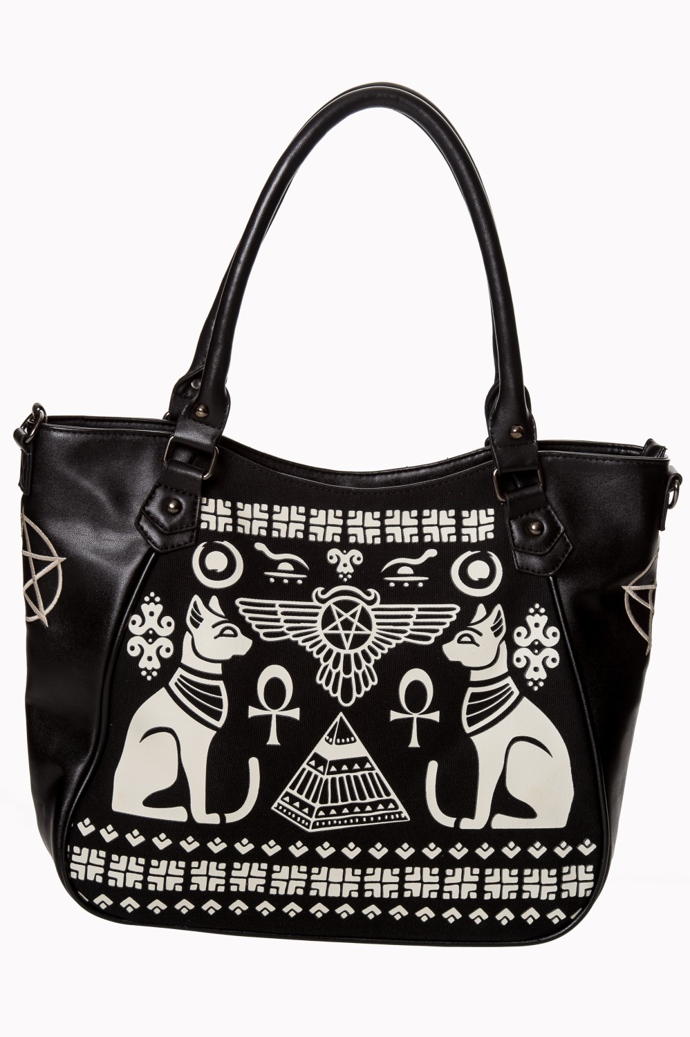 Lost Queen Anubis Ancient Egypt Pyramid Symbols Goth Bag Handbag Purse BG7187