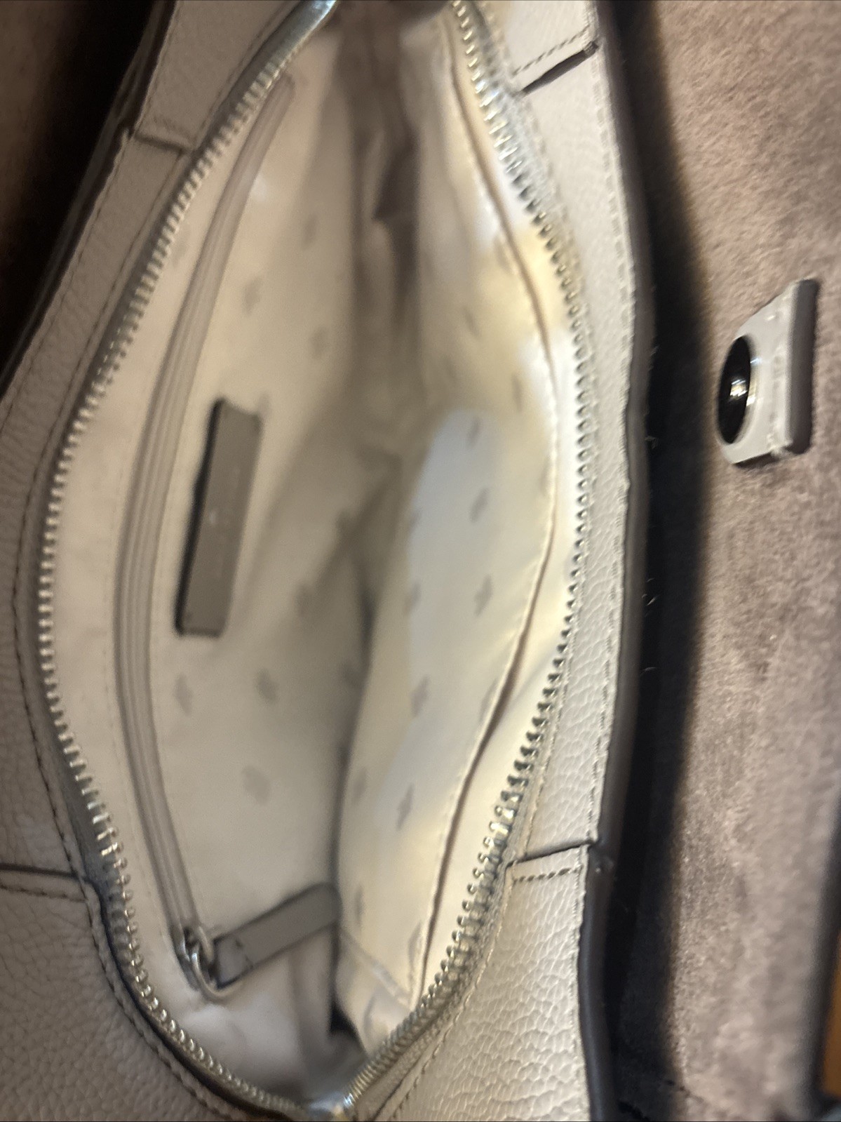 Kate Spade New York, Talia Small Triple Compartment Shoulder Bag Taupe Gray.