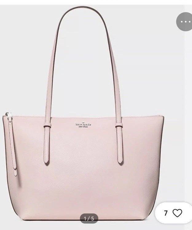 Kate Spade New York All Day Leather Tote NET KO140 Shimmer Pink