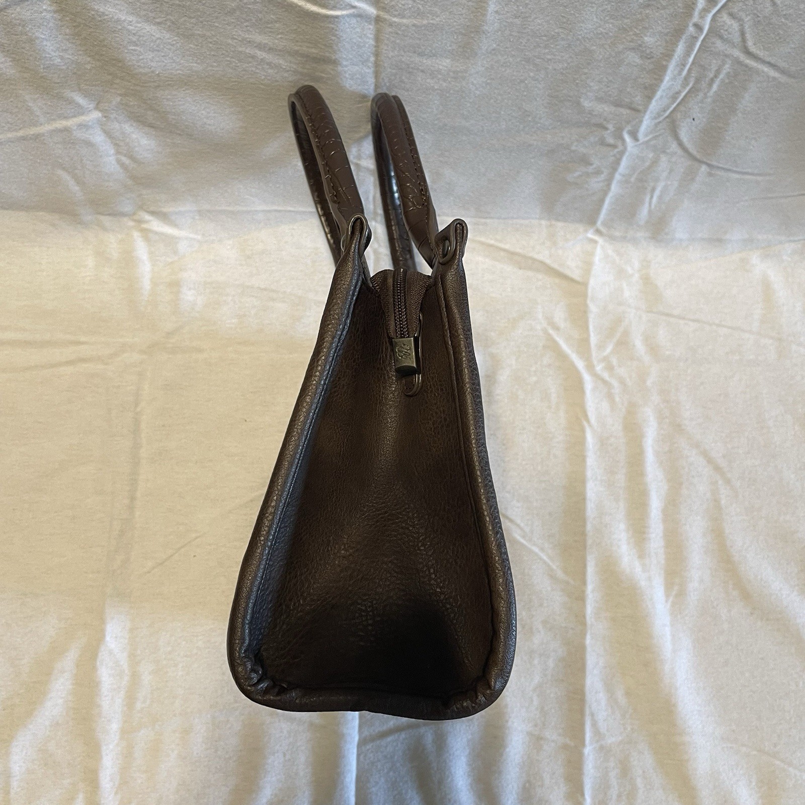 Wrangler Brown Western Satchel Top Handle Zip Bag w/ Detachable Strap Dust Bag