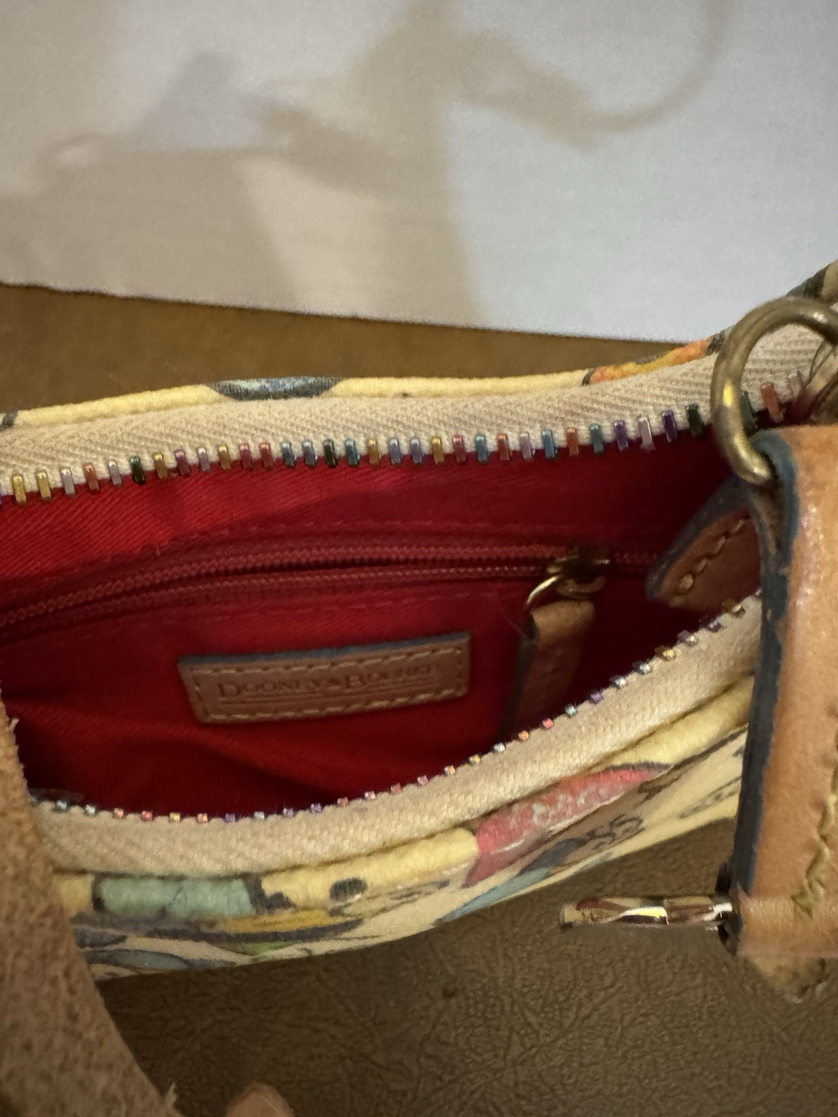 Dooney & Bourke Mini Bumble Bee Coated Canvas Vintage Y2K Bitsy Bag 6 x 4