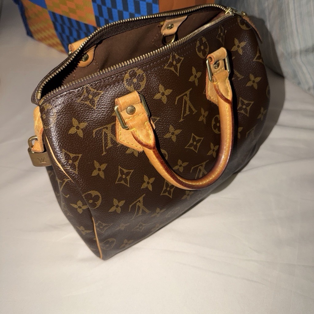 Louis Vuitton Speedy Duffle 25 Brown Canvas