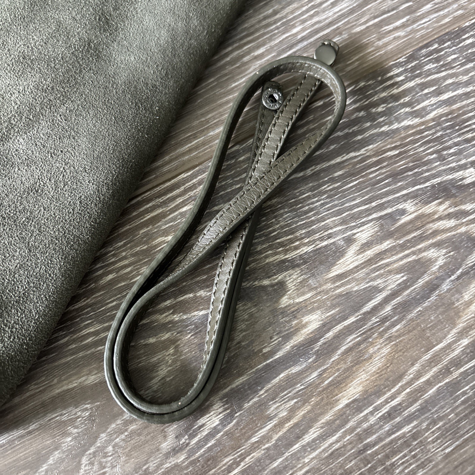 NWOT Via Spiga Olive Suede Clutch Bag Shoulder Strap 13×5 In