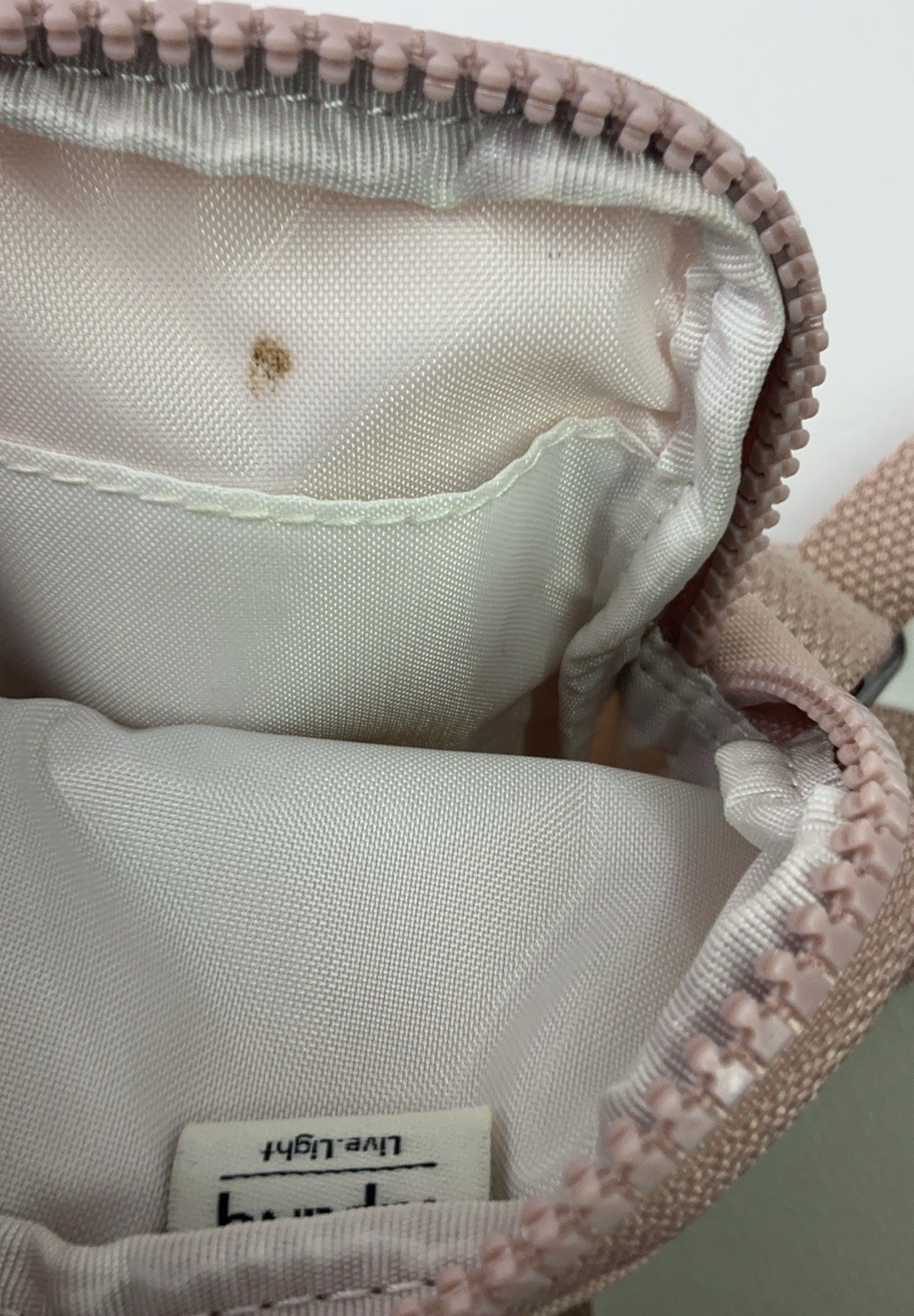 Kipling Pink Small Crossbody Zip Bag Adjustable Detachable Strap Pockets Lined