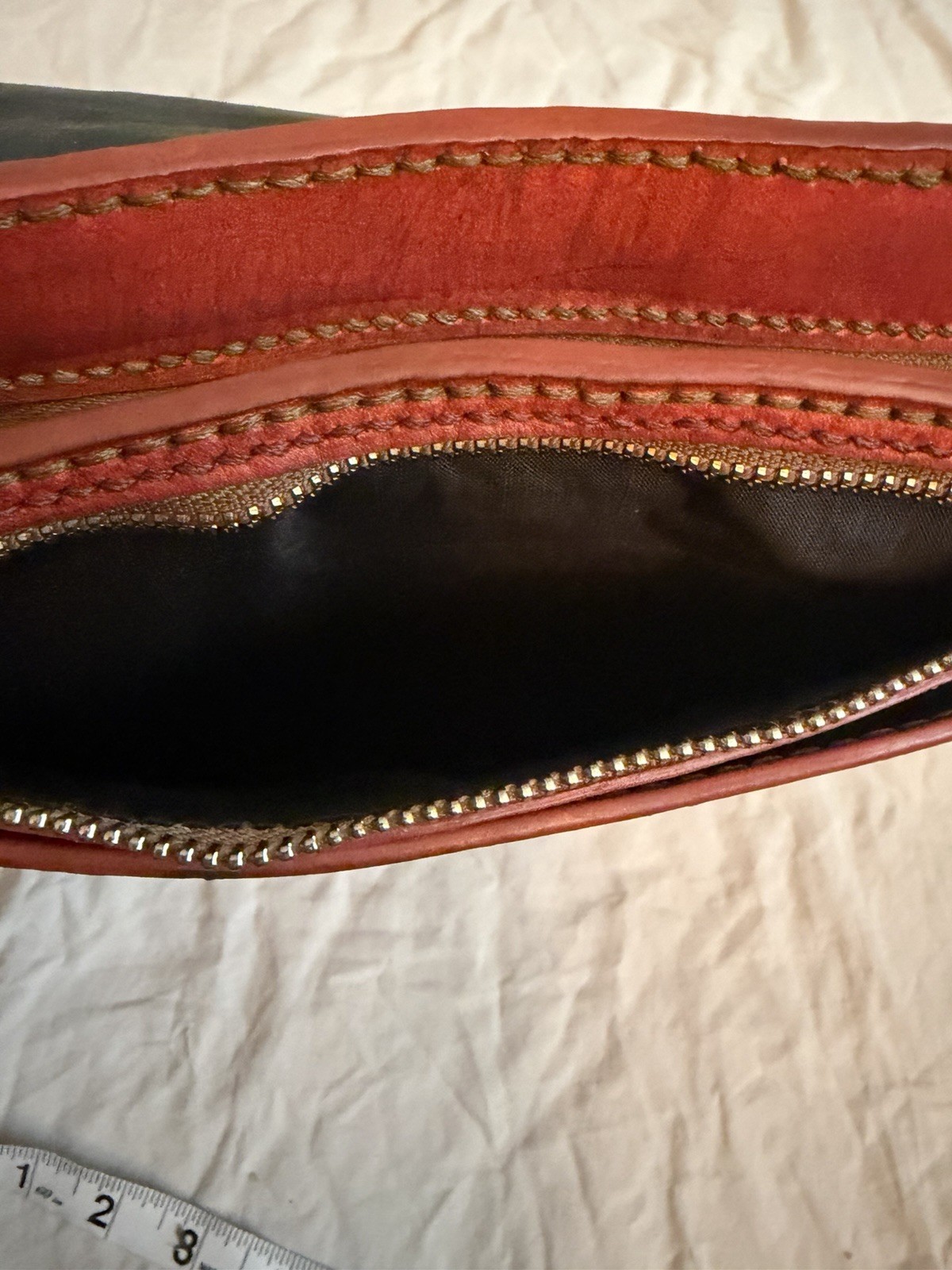 Handmade in Egypt Leather Messanger Bag With Floral Pattern Hand Painted New