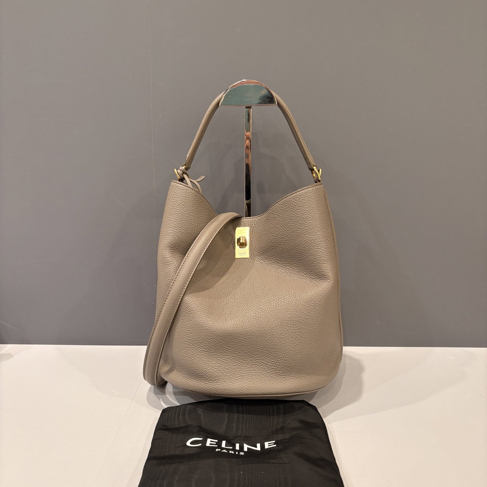 Celine Bucket Grey Calfskin (zs012926c8)