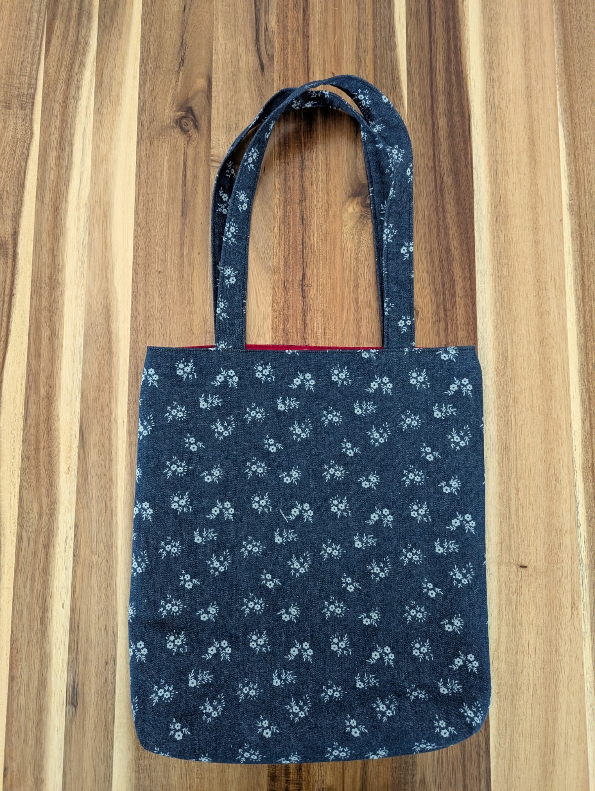 Denim Handbag. Shoulder Bag Purse. Custom Sewn. 13 x 15 inches