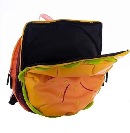 Costume Agent Cheeseburger Backpack Universe Hamburger Daypack One Size Cosplay