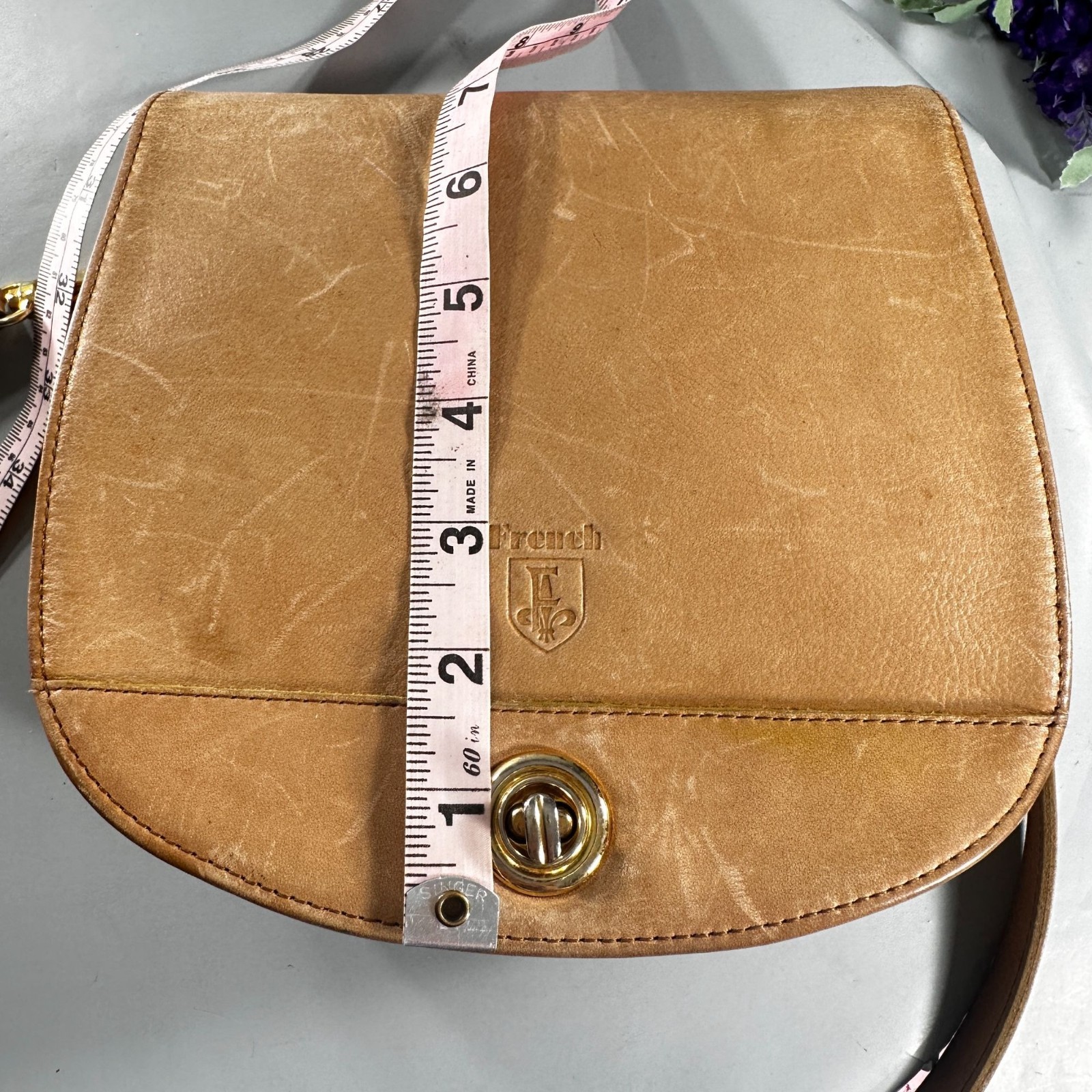 French US Equestrian Purses Riding Leather Satchel Shoulder Handbag Crossbody