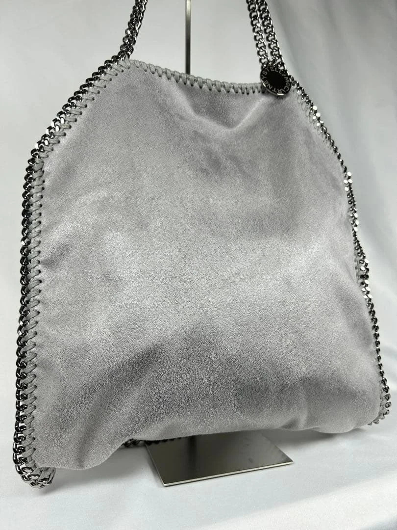 Stella mccartney falabella foldover bag silver Light Gray 510440