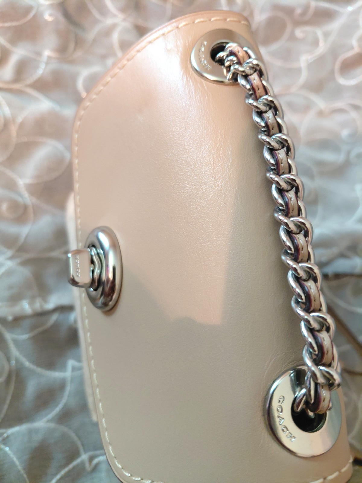 Coach 2019 Parker Signature Beige Convertible Mini Backpack